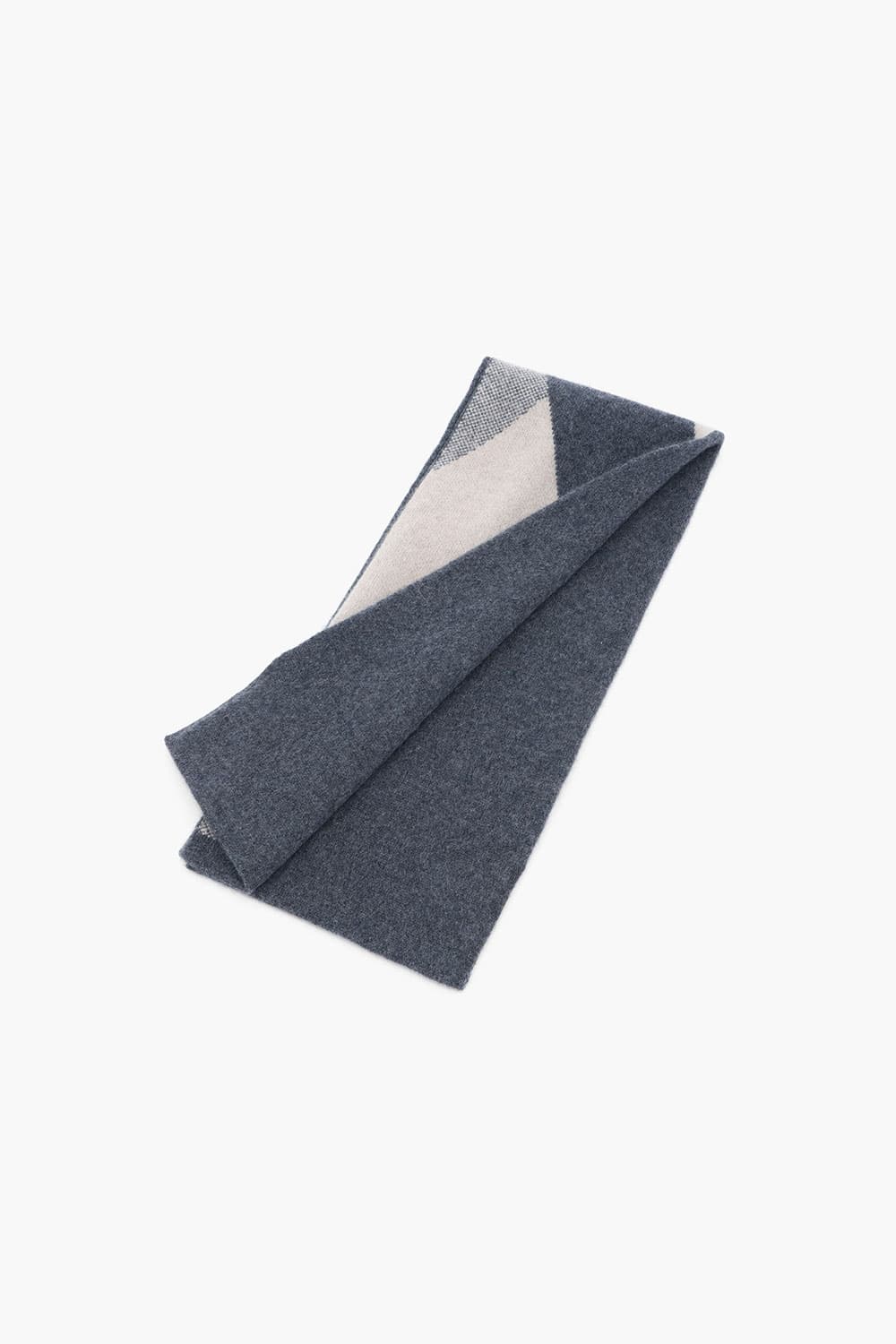 [LAST SIZE] 캐시미어 체크 쁘띠 머플러 그레이