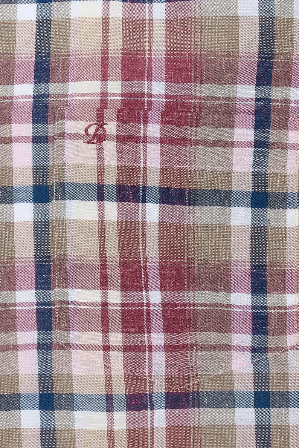 [LAST SIZE] 울 믹스 체크 128 비즈니스 셔츠 와인