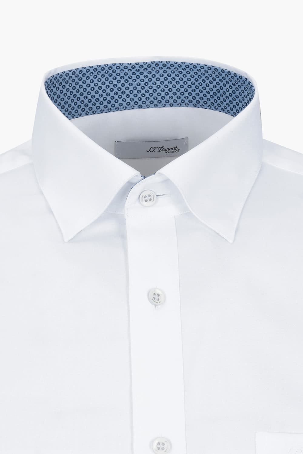 [LAST SIZE] [120수] 면 혼방 배색 스냅 카라 105 비즈니스 셔츠 화이트