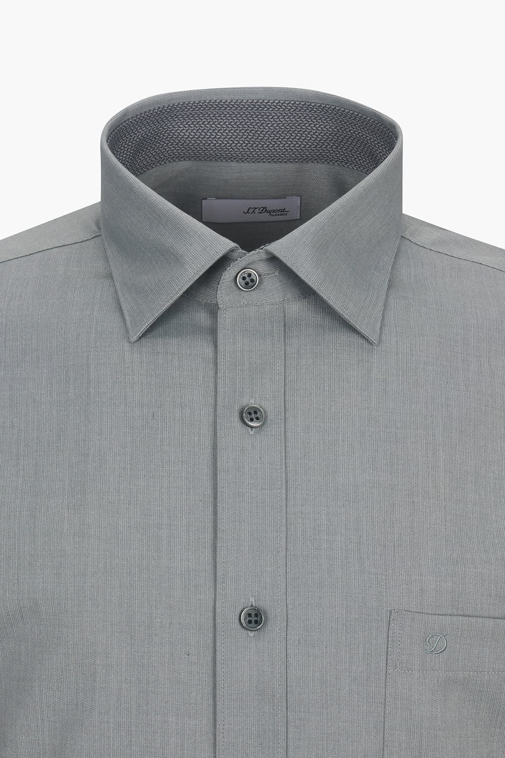 [LAST SIZE] 솔리드 라이크 배색 포인트 112 비즈니스 셔츠 그레이