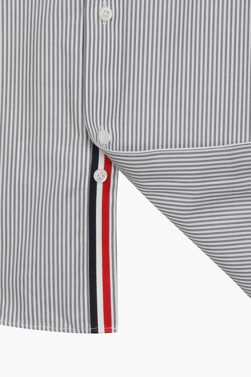 [LAST SIZE] 스트라이프 히든 트리콜로르 960 컴포터블 셔츠 그레이