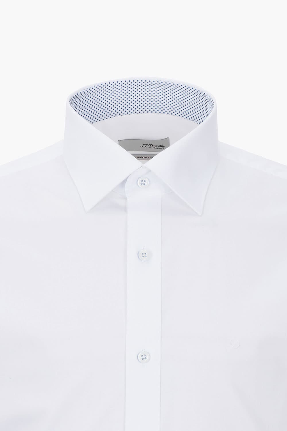 [LAST SIZE] 스트레치 프린트 배색 953 컴포터블 셔츠 화이트