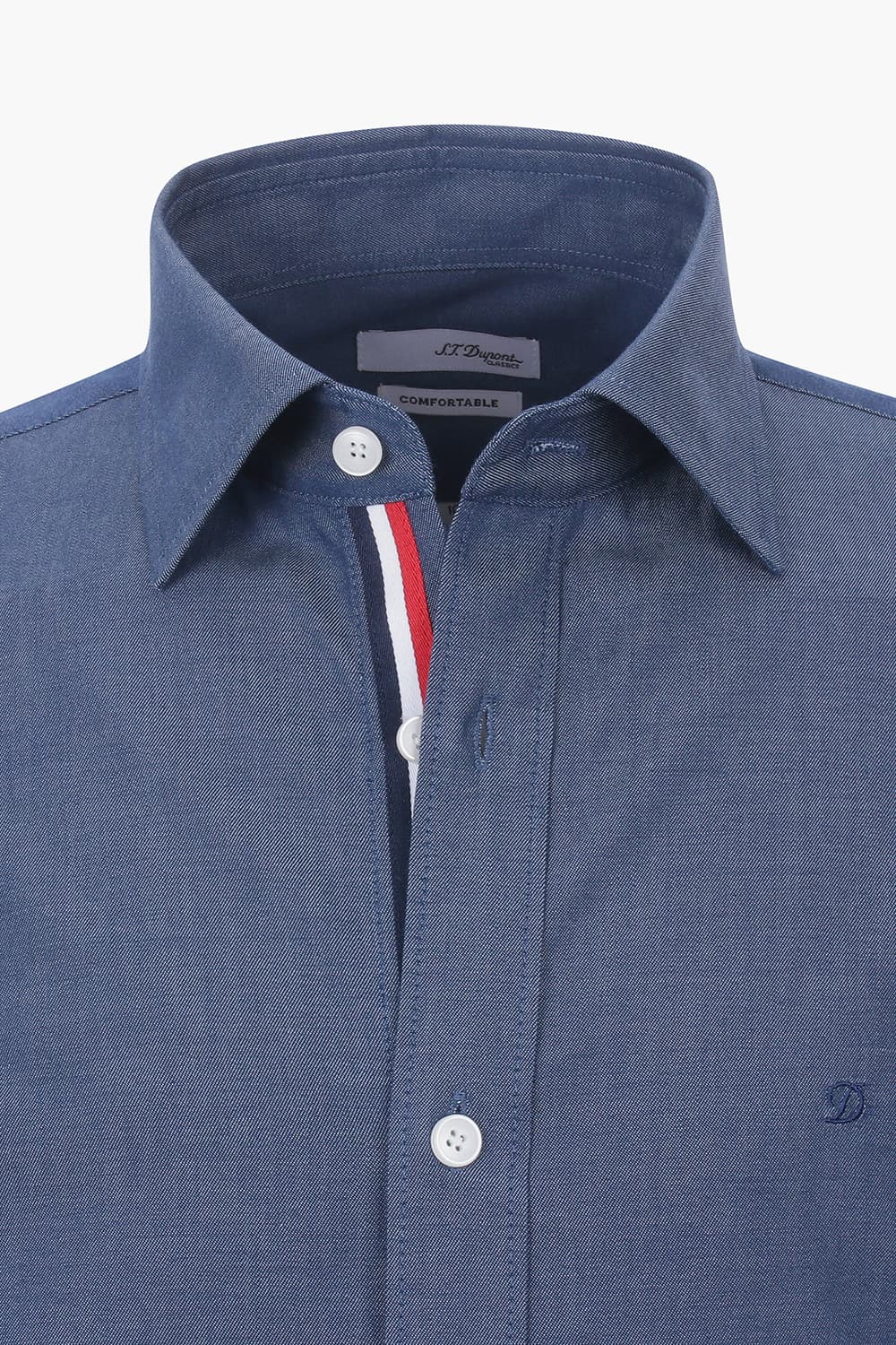 [LAST SIZE] 데님 라이크 히든 트리콜로르 954 컴포터블 셔츠 네이비