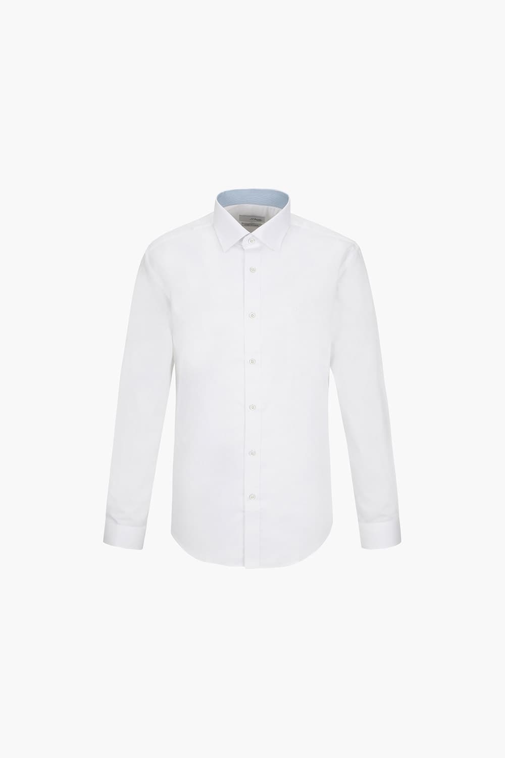 [LAST SIZE] 스트레치 도비 배색 761 컴포터블 셔츠 화이트