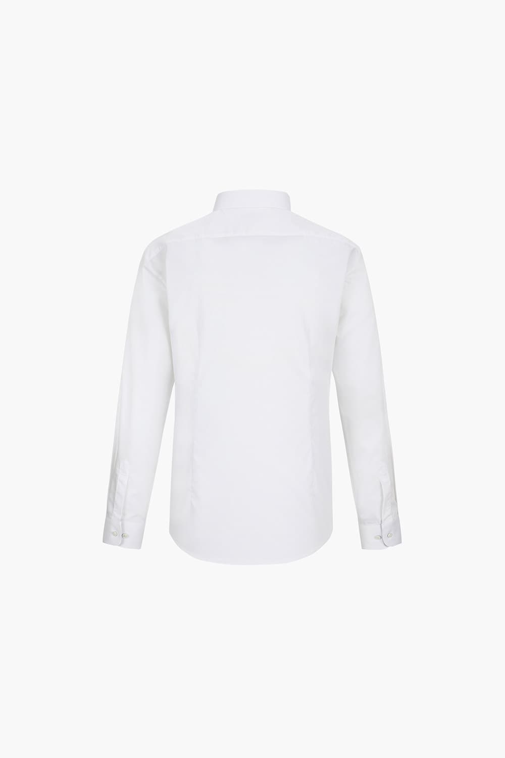 [LAST SIZE] 스트레치 도비 배색 761 컴포터블 셔츠 화이트