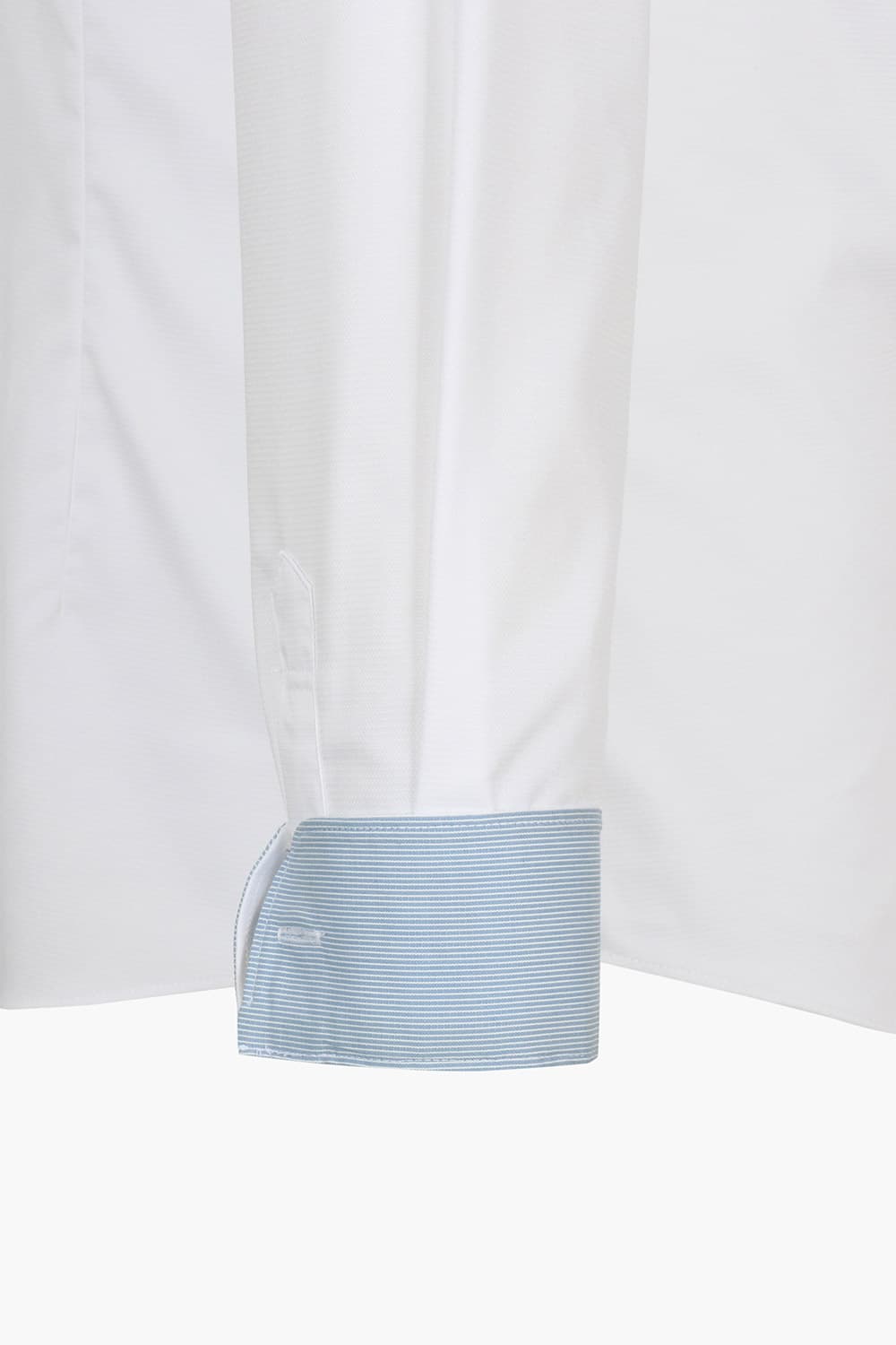 [LAST SIZE] 스트레치 도비 배색 761 컴포터블 셔츠 화이트