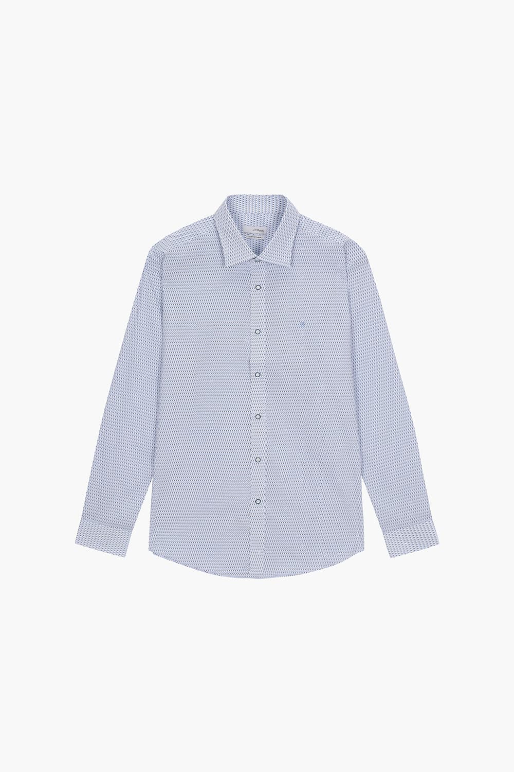 [LAST SIZE] 스트레치 프린트 769 컴포터블 셔츠 블루