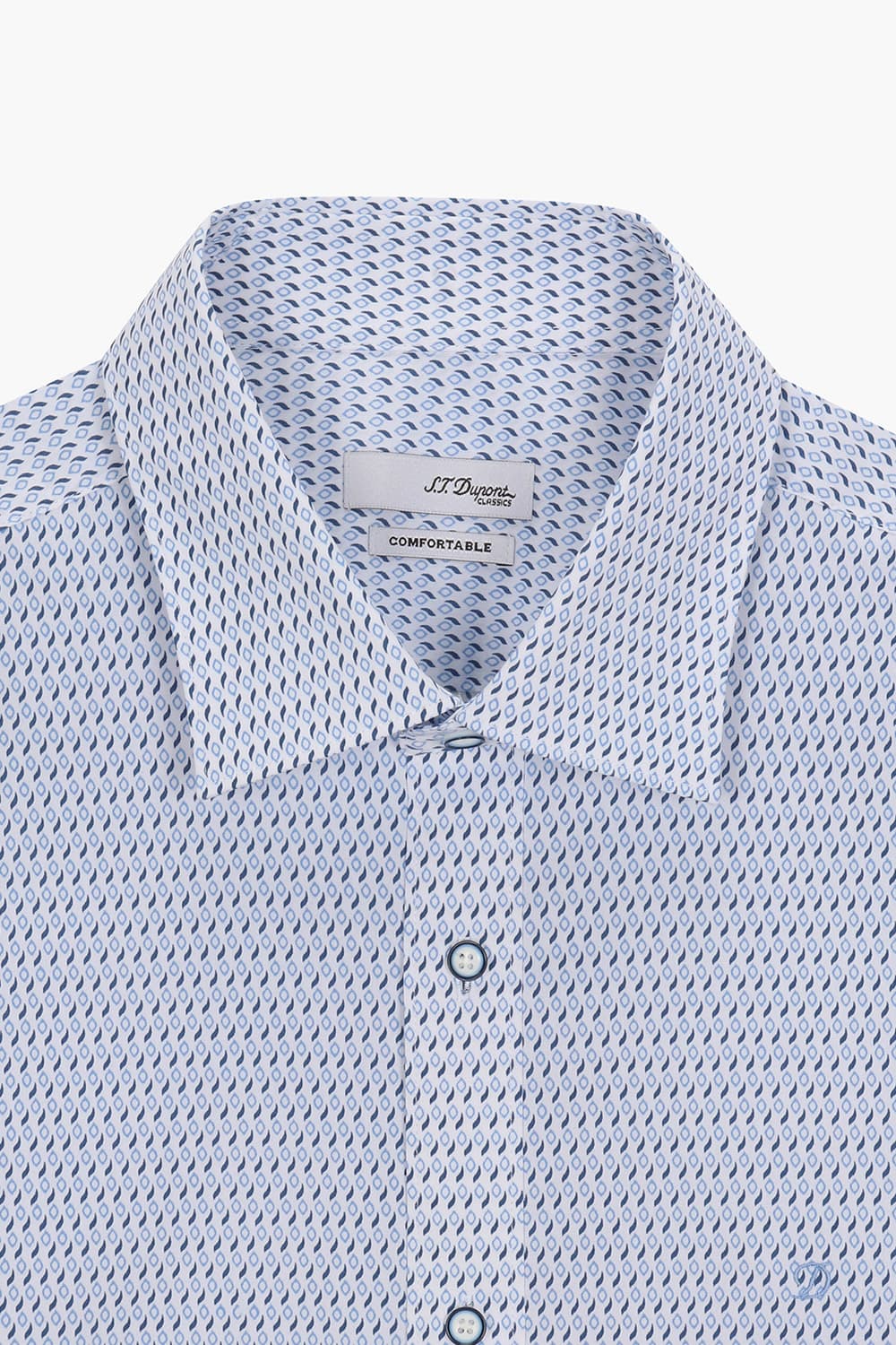 [LAST SIZE] 스트레치 프린트 769 컴포터블 셔츠 블루