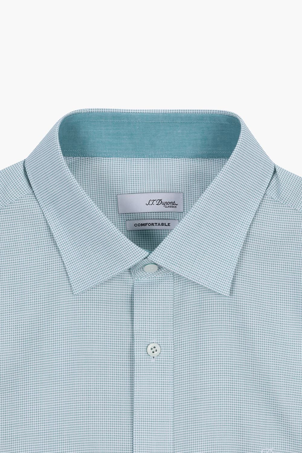 [LAST SIZE] 텐셀 도비 솔리드 배색 760 컴포터블 셔츠 그린