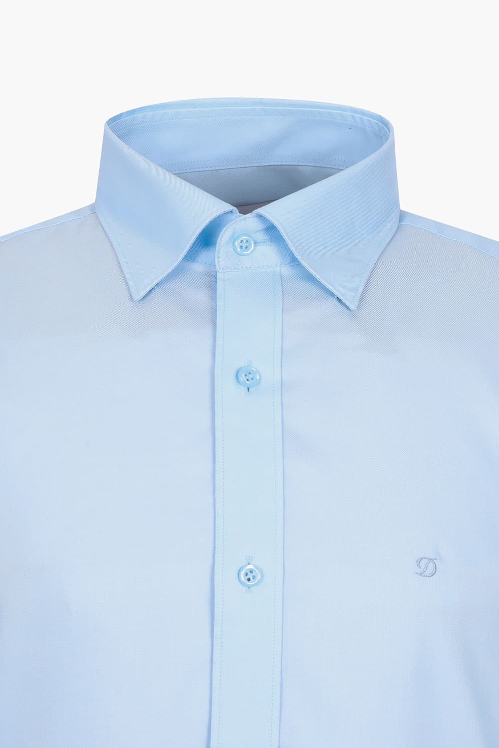 [LAST SIZE] 트윌 솔리드 스냅 카라 752 컴포터블 셔츠 블루