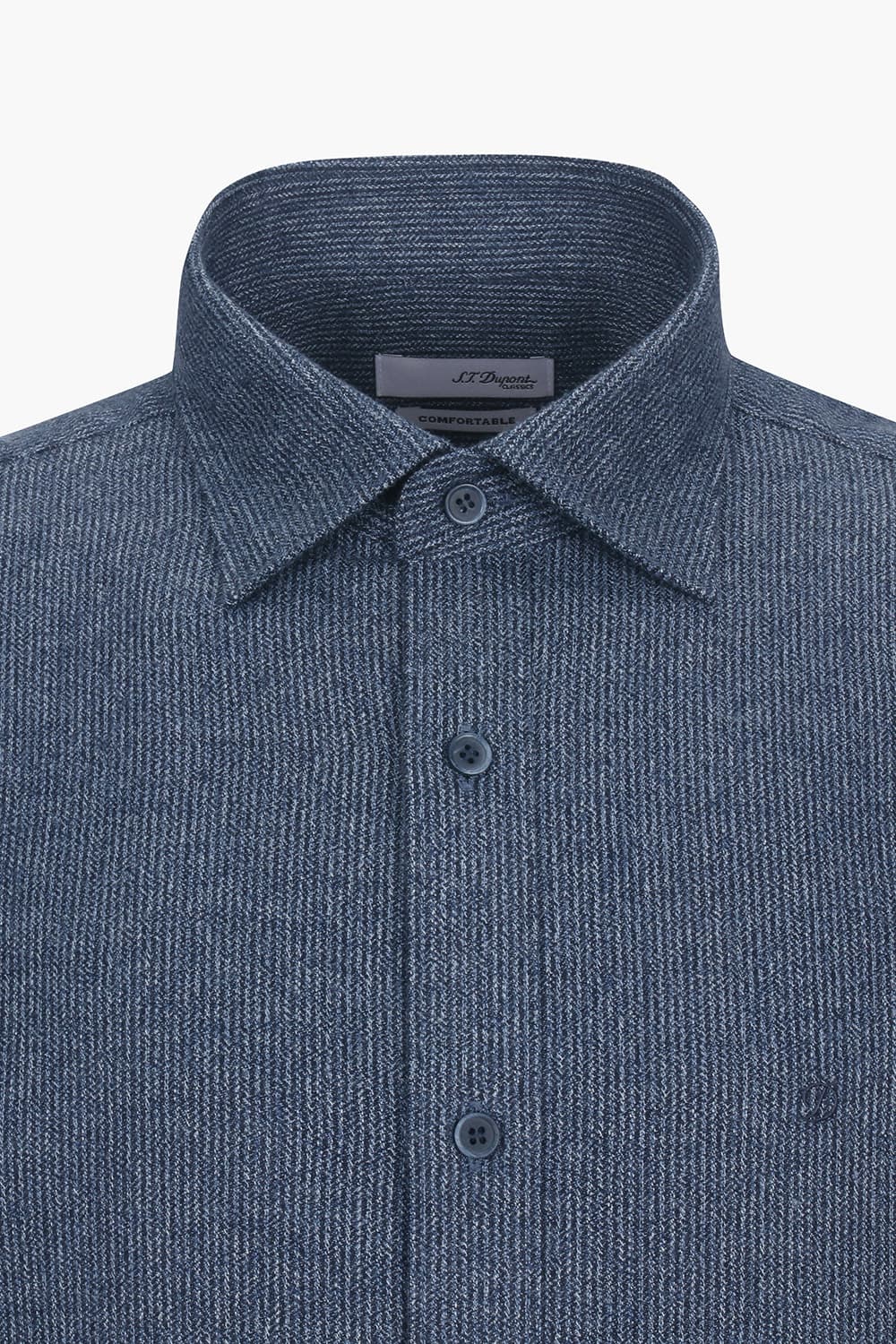 [LAST SIZE] 스트라이프 기모 782 컴포터블 셔츠 블루