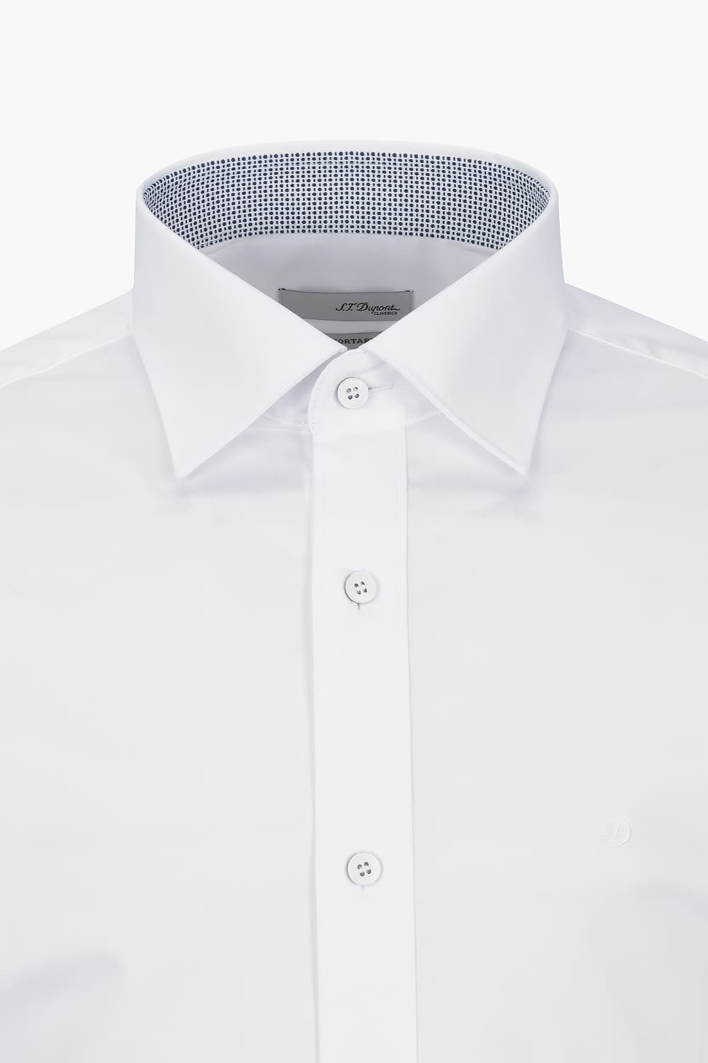 [LAST SIZE] 스트레치 배색 포인트 755 컴포터블 셔츠 화이트