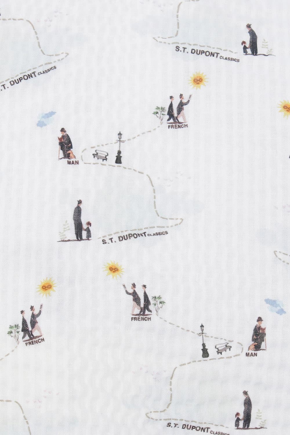 [LAST SIZE] [DCASUAL] 시어서커 프린트 385 뉴 캐주얼 셔츠 화이트