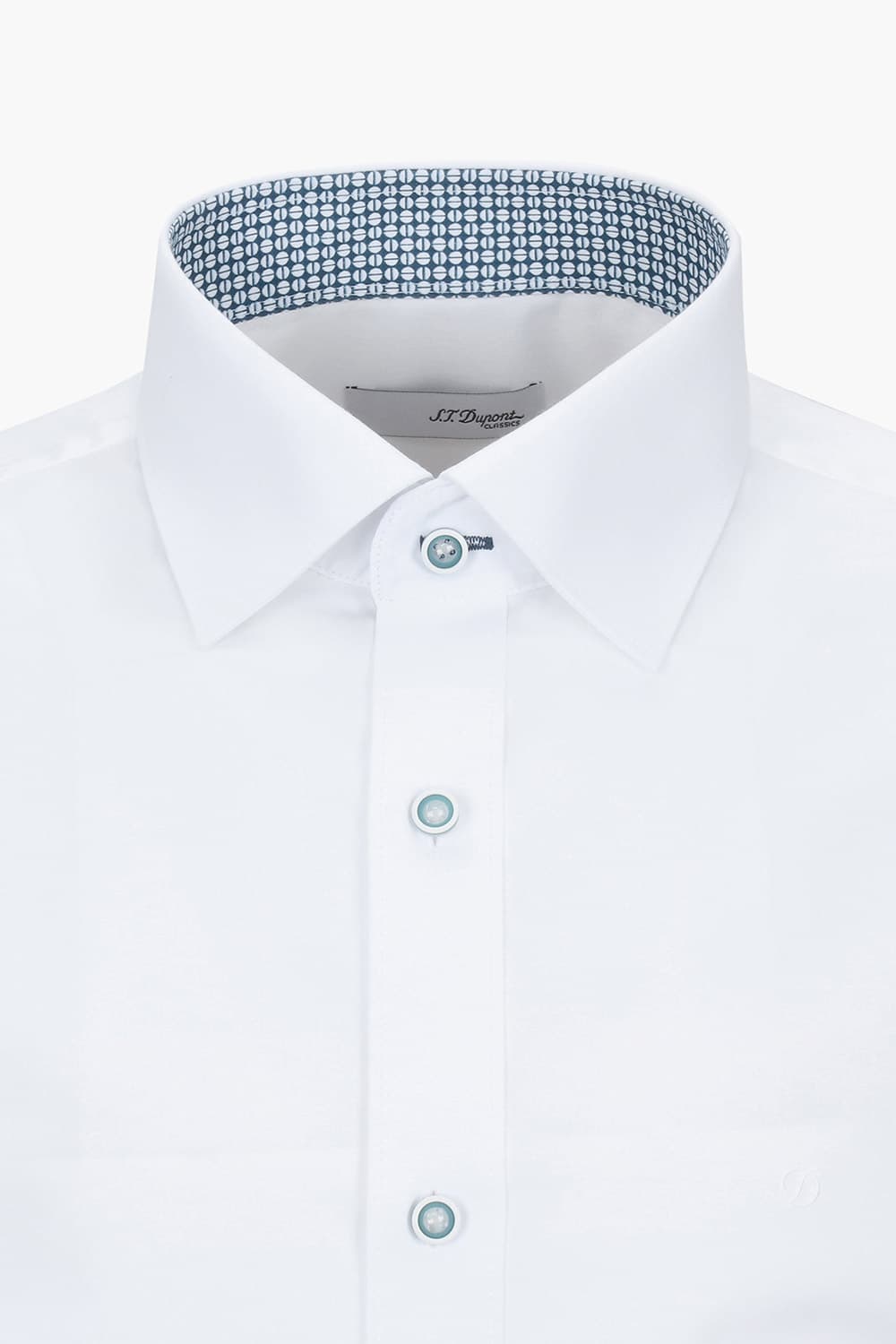 [LAST SIZE] 스트레치 배색 포인트 367 컴포터블 셔츠 화이트