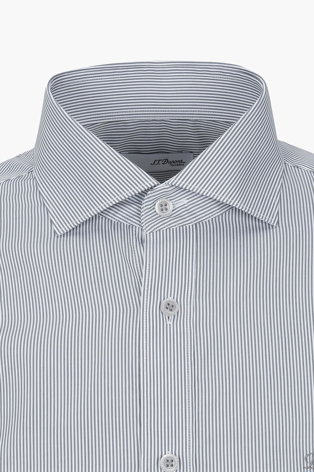 [LAST SIZE] [120수] 순면 스트라이프 327 컴포터블 셔츠 다크 그레이