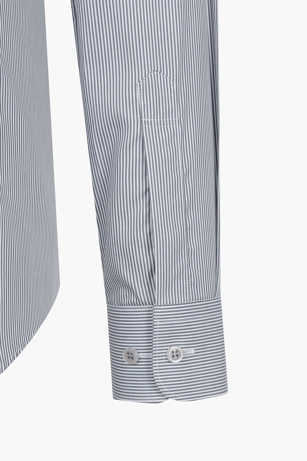 [LAST SIZE] [120수] 순면 스트라이프 327 컴포터블 셔츠 다크 그레이