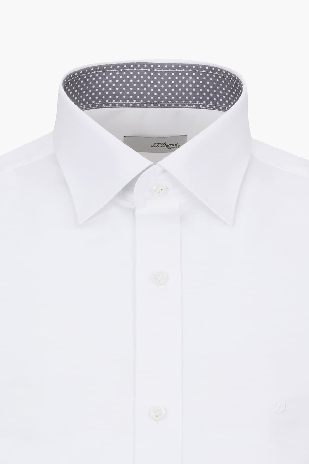 [LAST SIZE] 스트레치 프린트 배색 363 컴포터블 셔츠 화이트