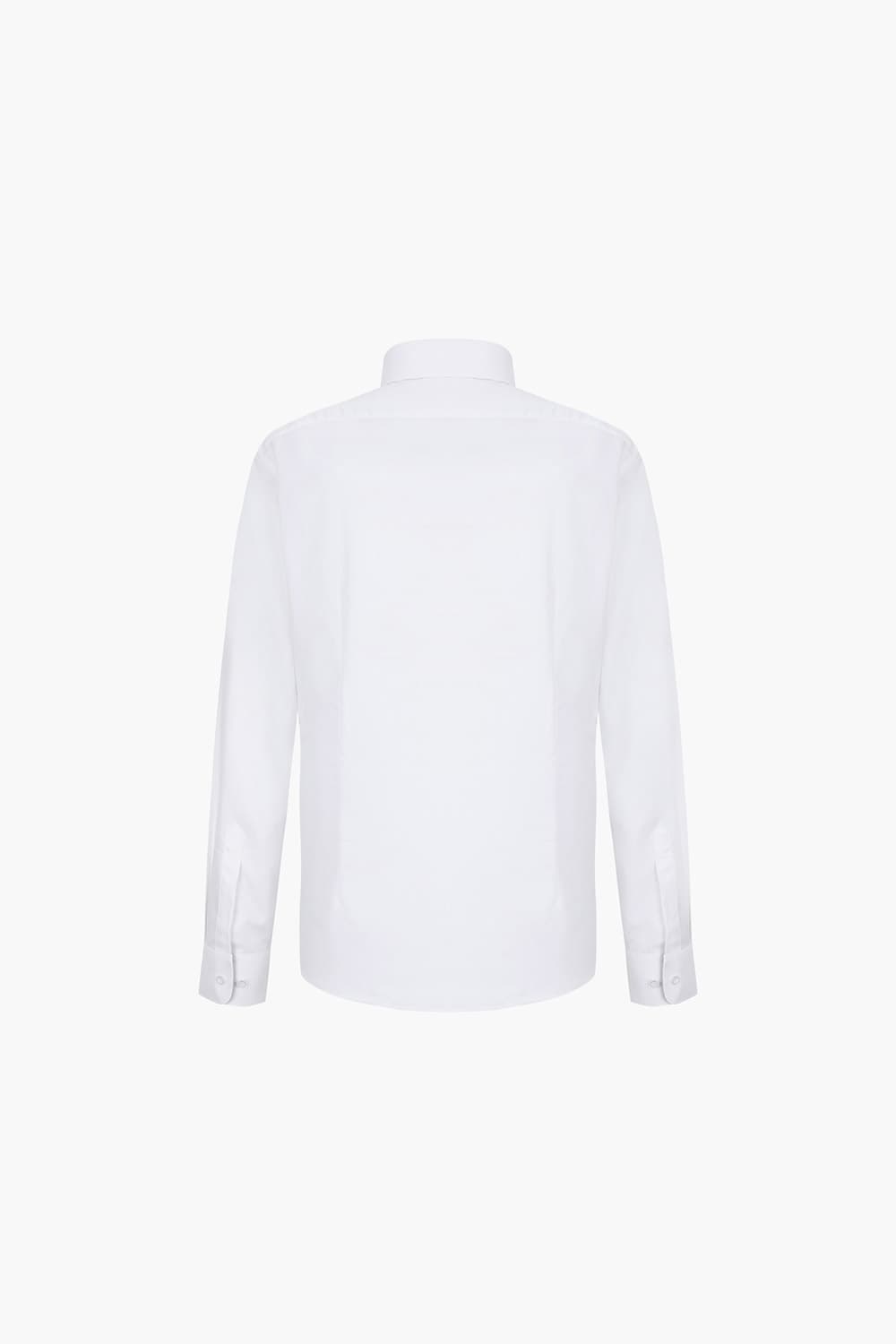 [LAST SIZE] 트윌 프린트 배색 362 컴포터블 셔츠 화이트