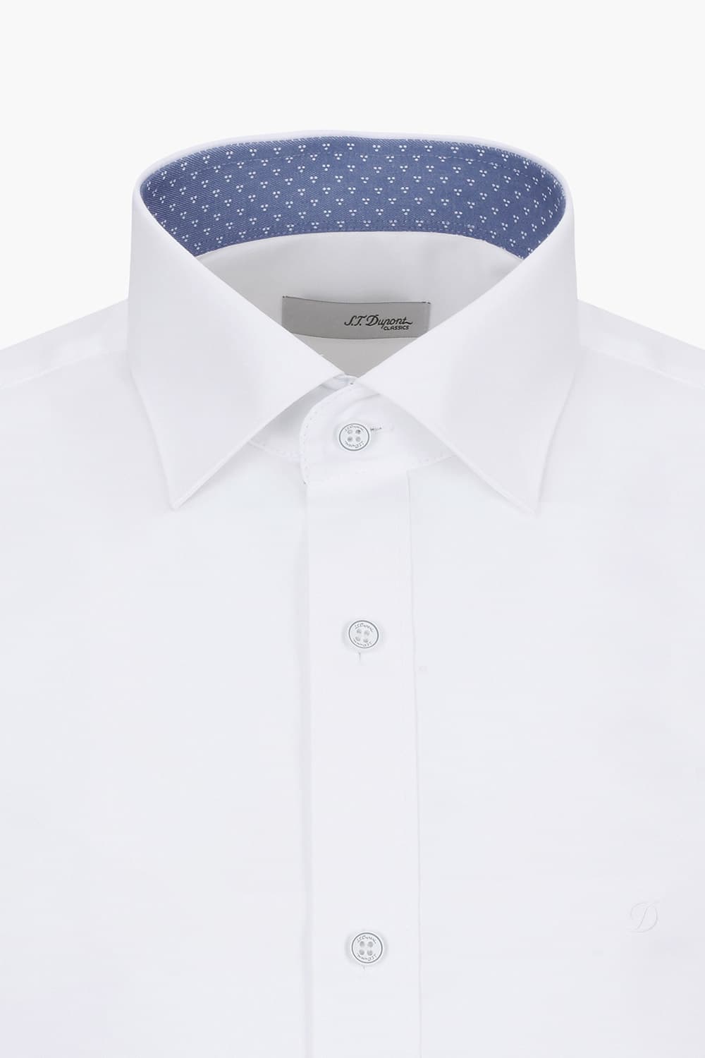 [LAST SIZE] 트윌 프린트 배색 362 컴포터블 셔츠 화이트