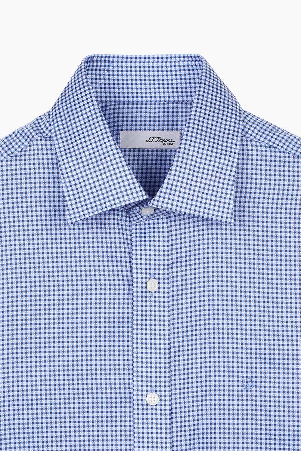 [LAST SIZE] 도트 모티브 프린트 255 컴포터블 셔츠 블루