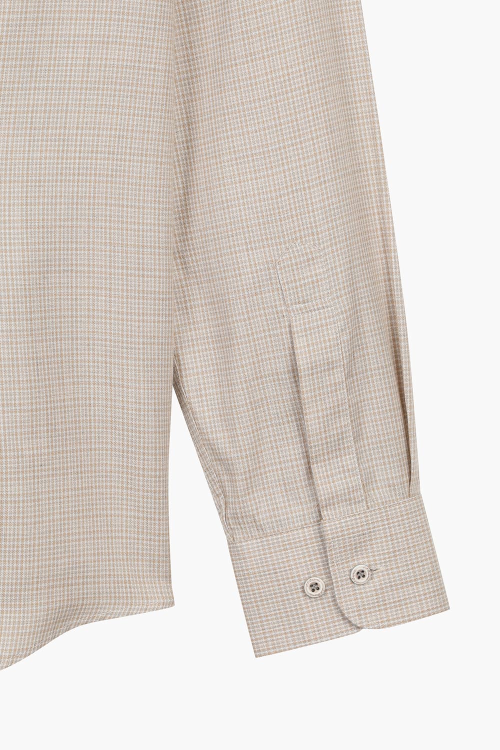 [LAST SIZE] 마이크로 체크 기모 331 컴포터블 셔츠 베이지