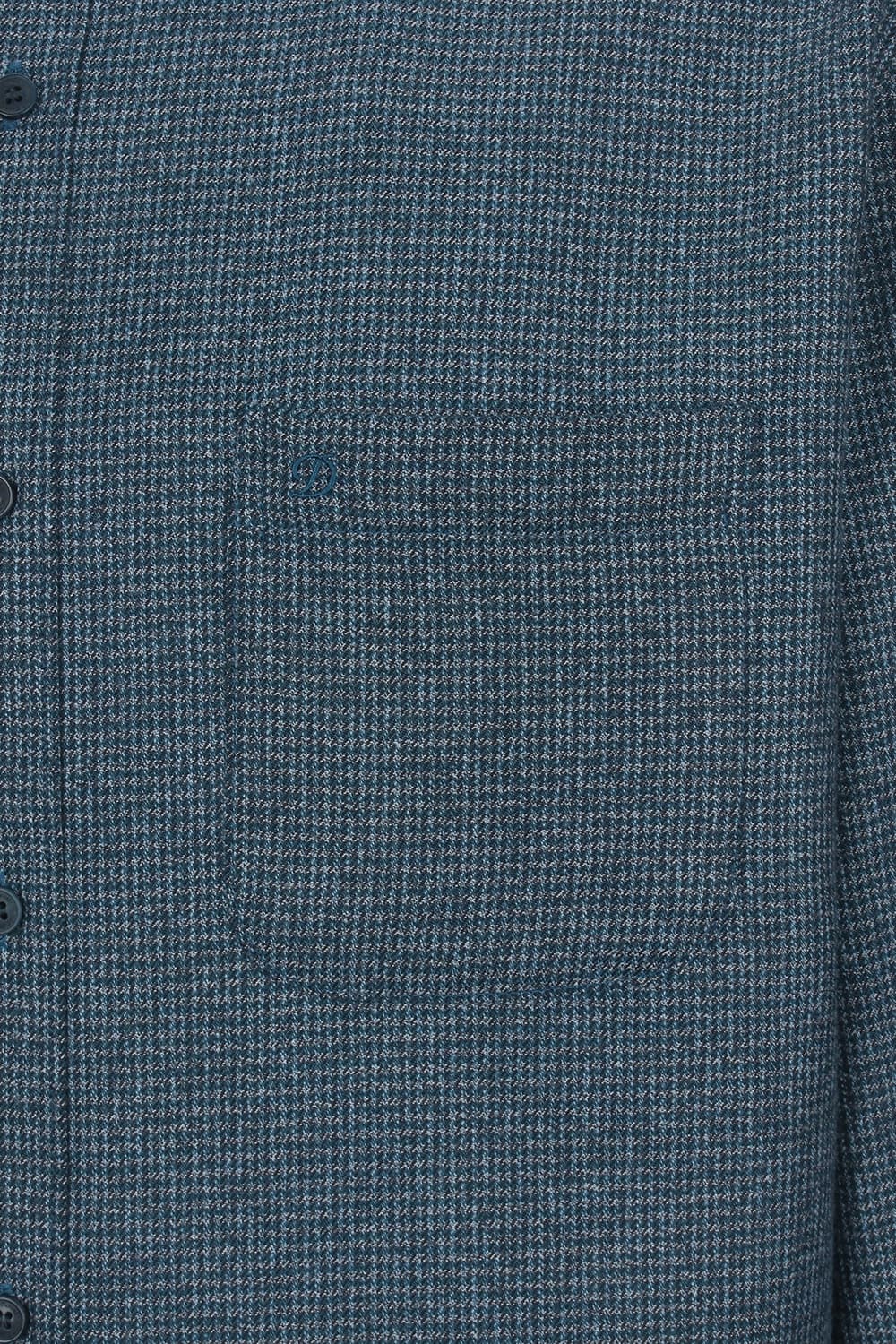 [LAST SIZE] 마이크로 하운드투스 체크 기모 732 비즈니스 셔츠 그린