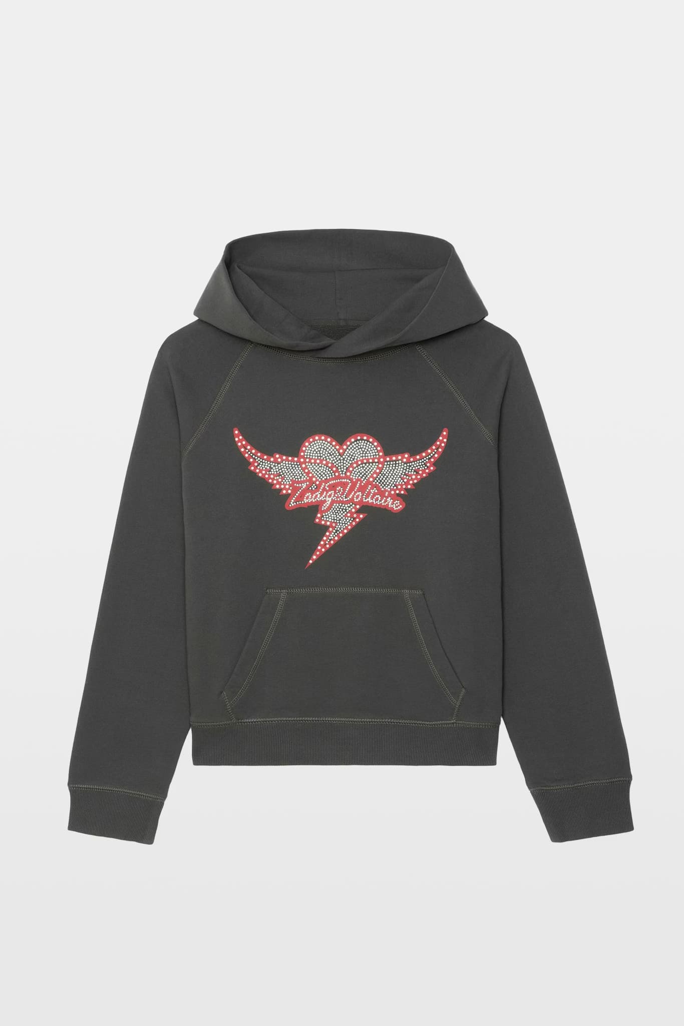 Georgy Heart Wings Strass Hoodie