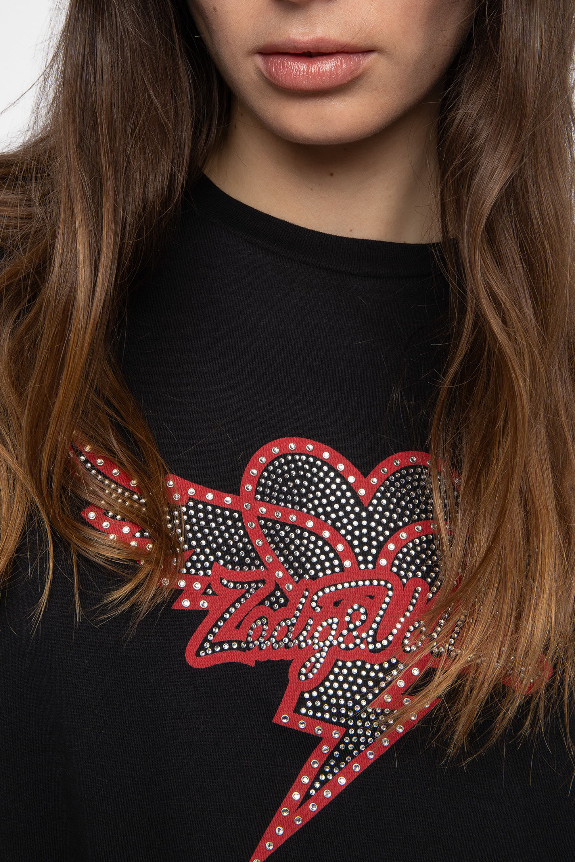Edwin Heart Wings Strass T-Shirt