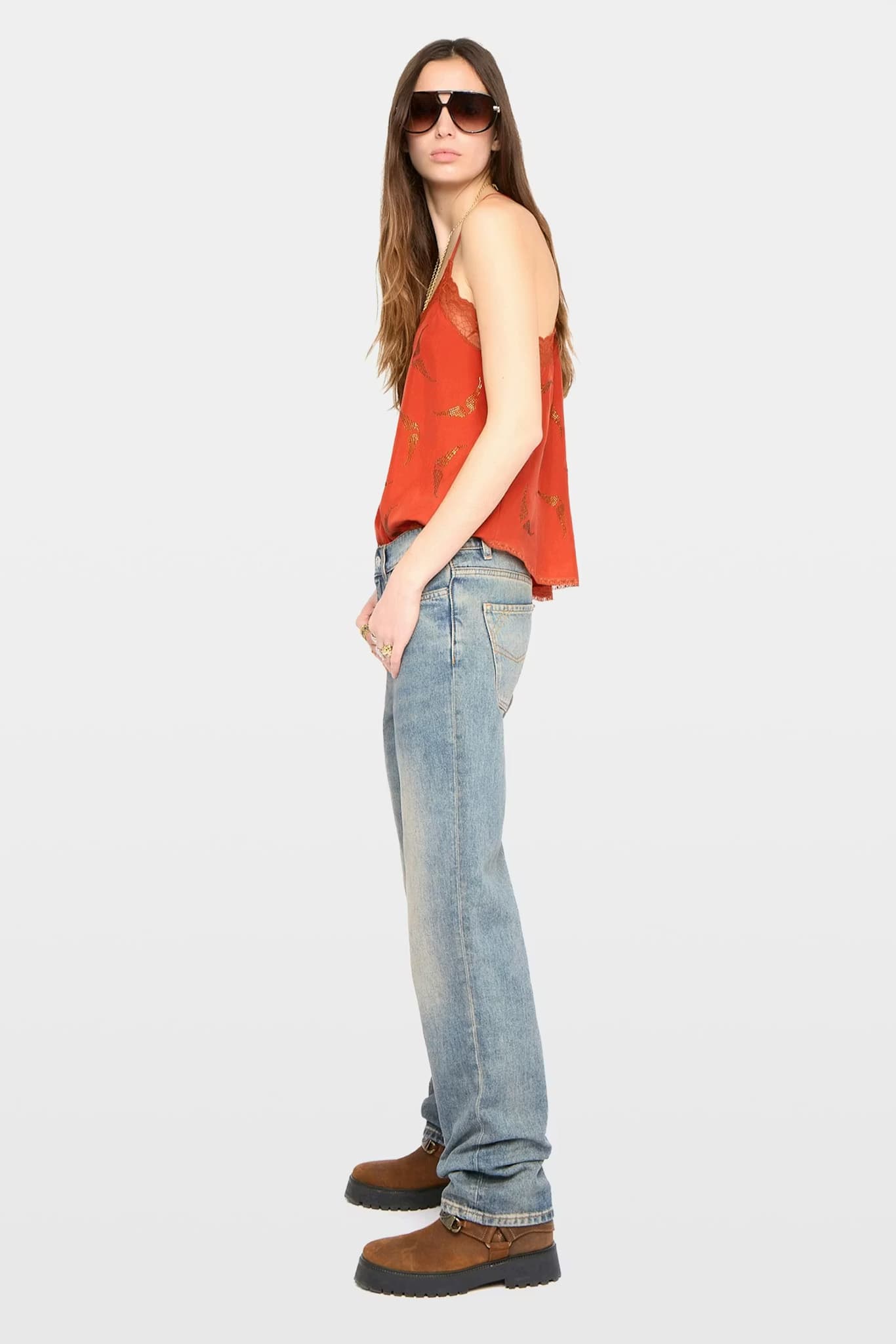 Christy Strass Silk Camisole