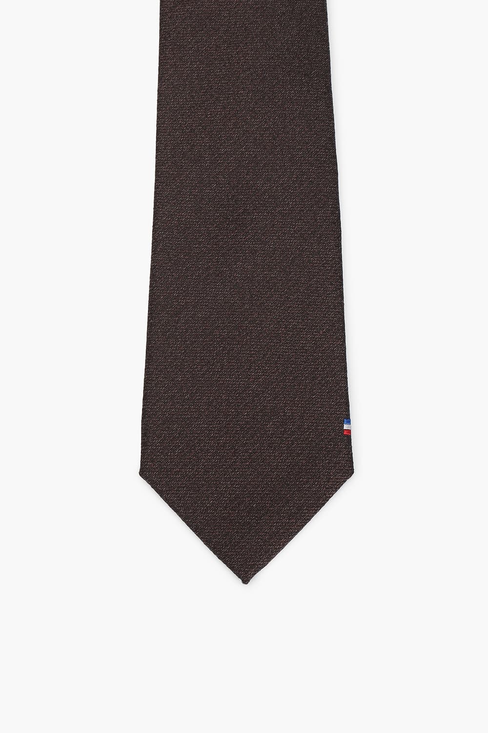 조직 솔리드 삼색 자수 254 넥타이 브라운 TE6SM62KA254TBW
