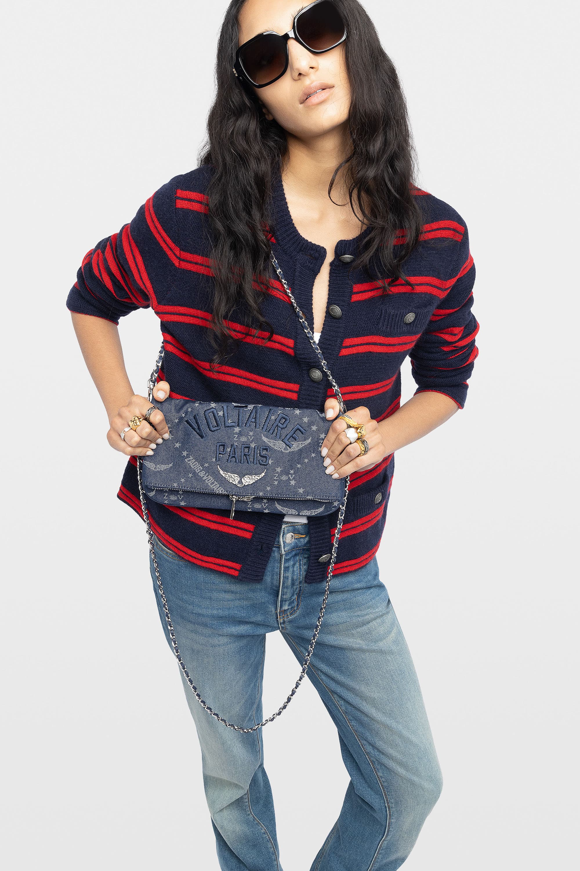 Rock Denim Monogram Bag