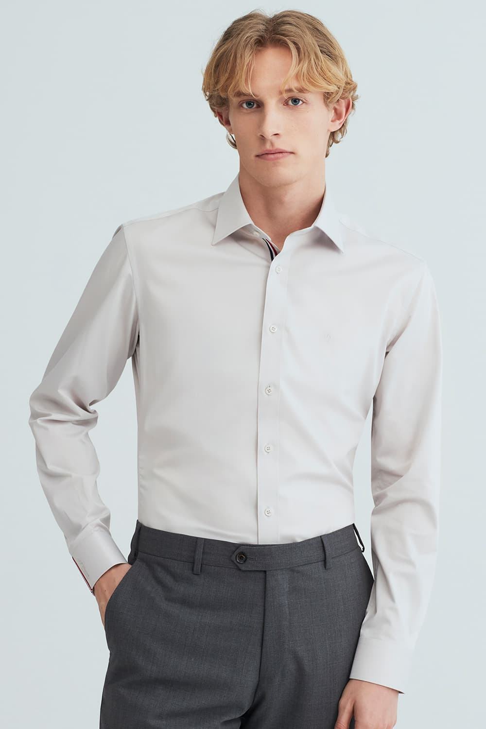 트리콜로르 953 컴포터블 셔츠 베이지 SE6SM22LS953SBE