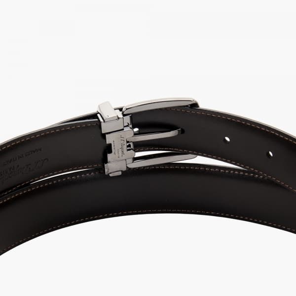 라인D 유러피안 리버서블 양면벨트 블랙/브라운 루테늄도금 CJ8200183
