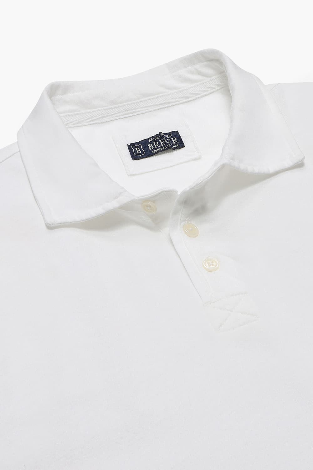 코튼 폴로 긴소매 티셔츠 화이트 RE3SMBAPO101R01