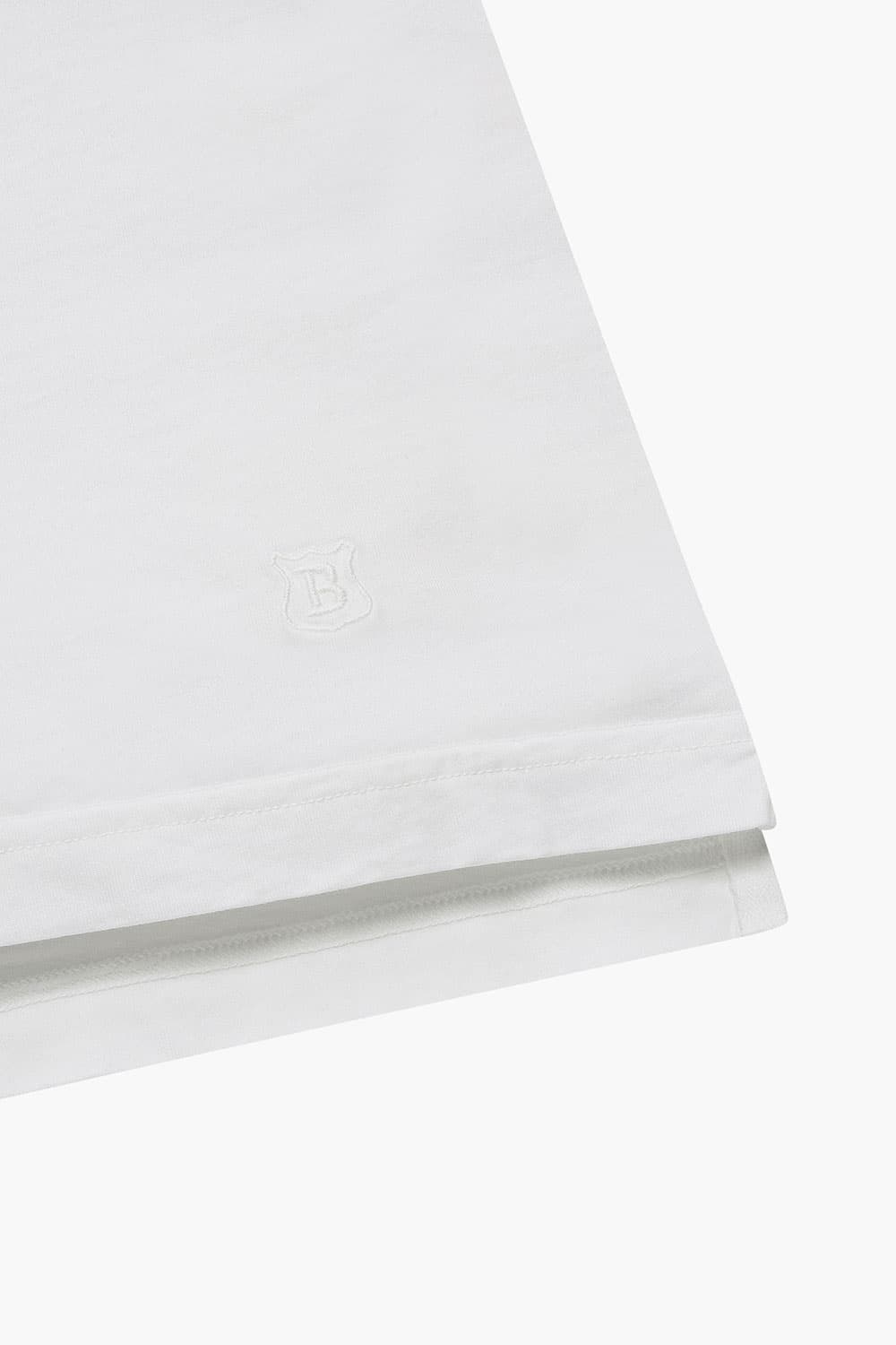 코튼 폴로 긴소매 티셔츠 화이트 RE3SMBAPO101R01