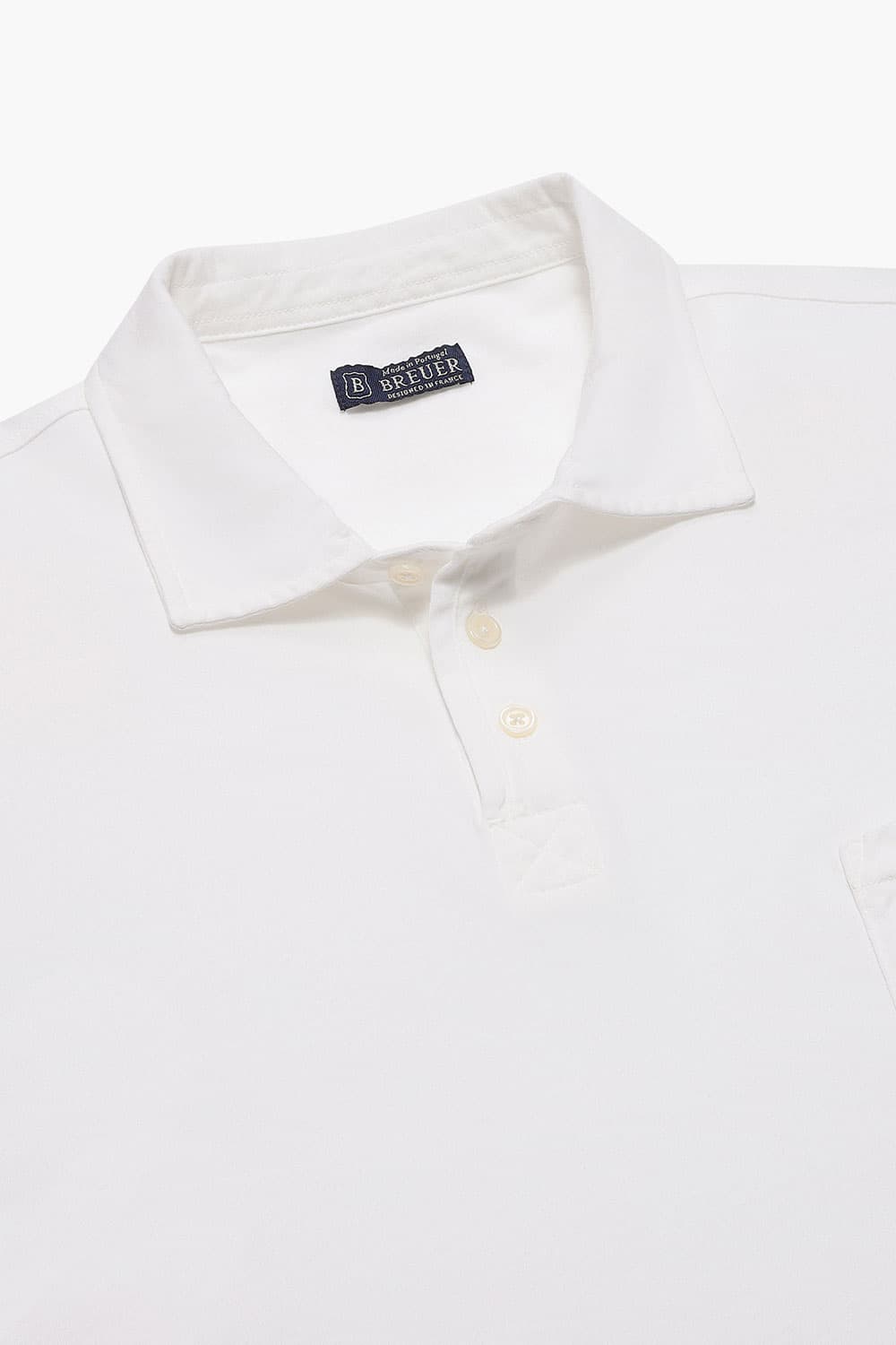 코튼 폴로 반소매 티셔츠 화이트 RE3SMBAPO501R01