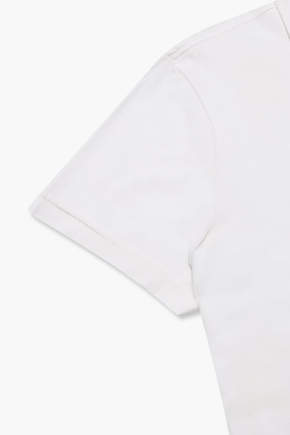 코튼 폴로 반소매 티셔츠 화이트 RE3SMBAPO501R01