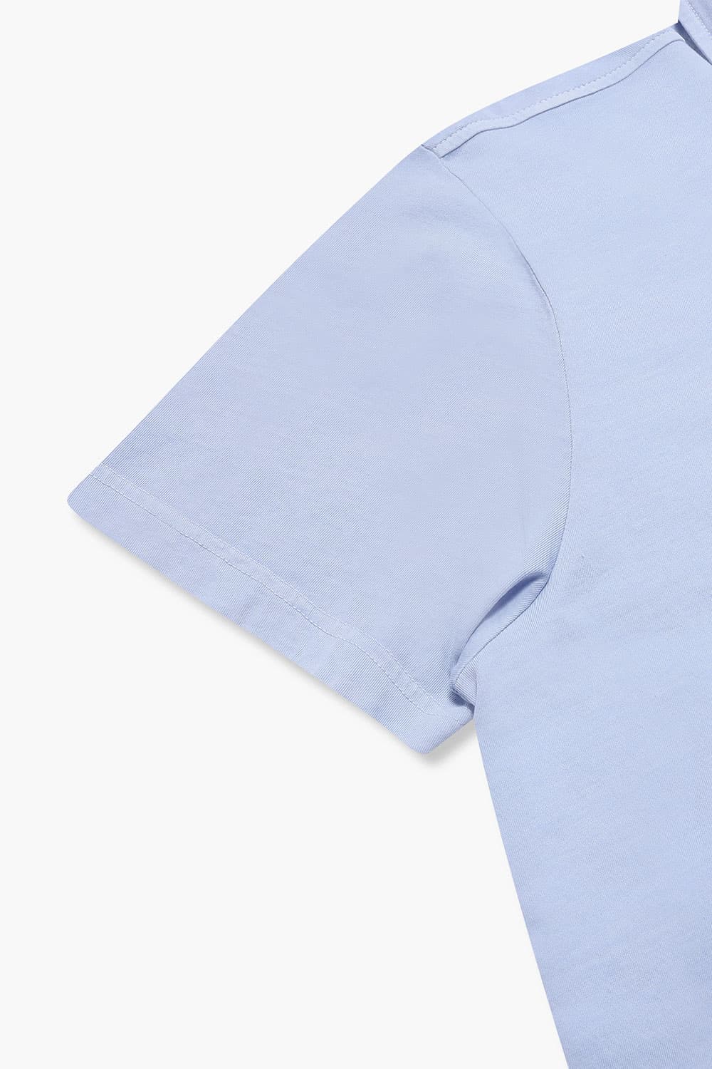 코튼 폴로 반소매 티셔츠 블루 RE3SMBAPO501R62