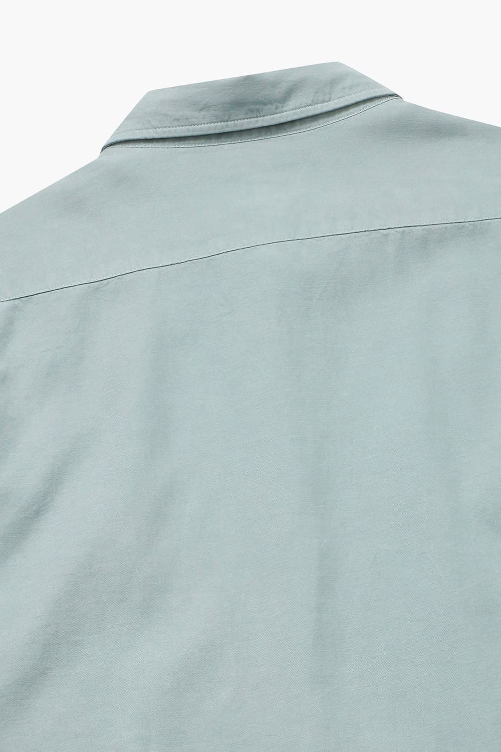 린넨 혼방 버튼 다운 투 포켓 라이트그린 셔츠