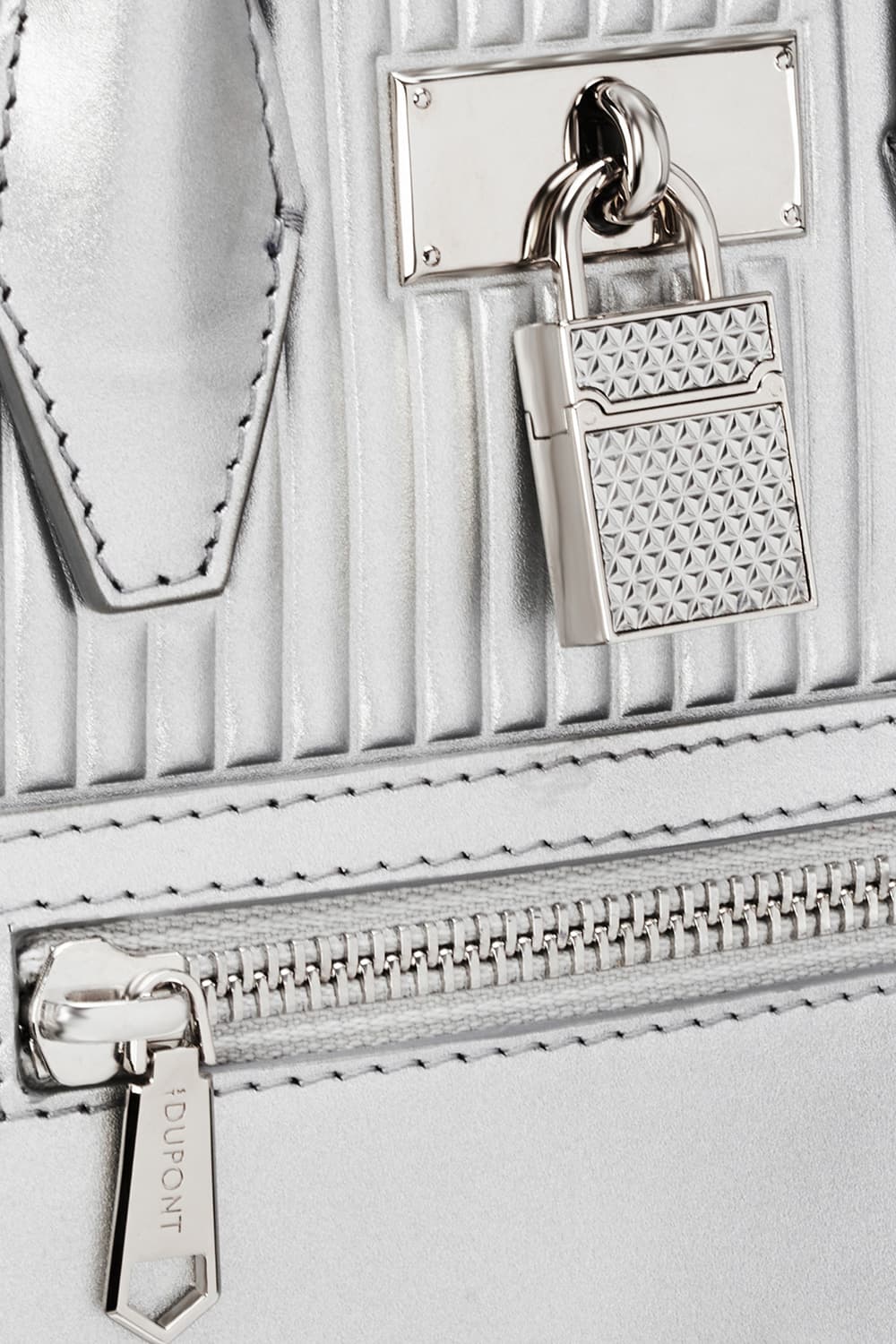 24 리비에라 스몰 토트백 실버 스트라이프 N1RS261SV1