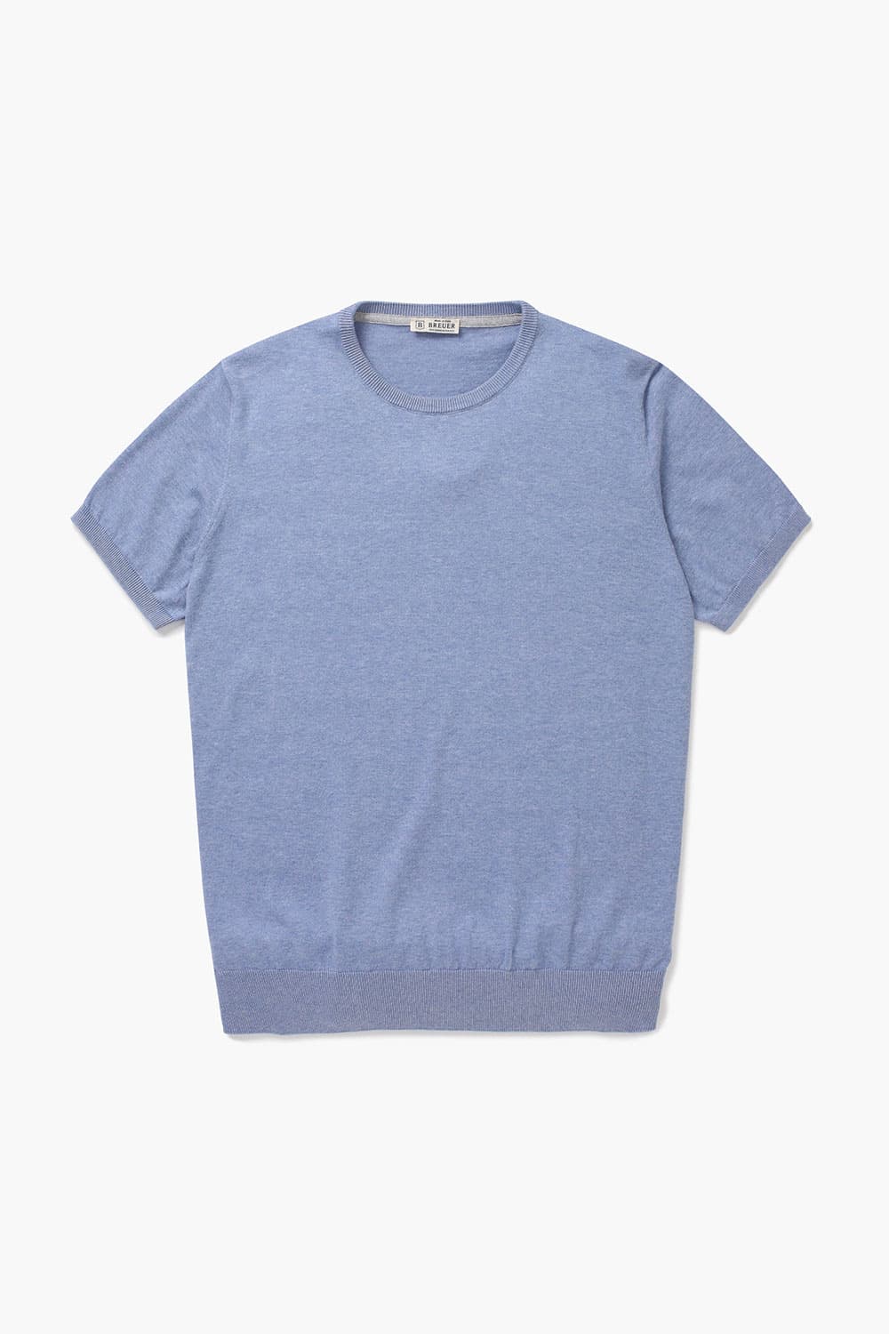 코튼 크루넥 반소매 니트 BR601MCP452904