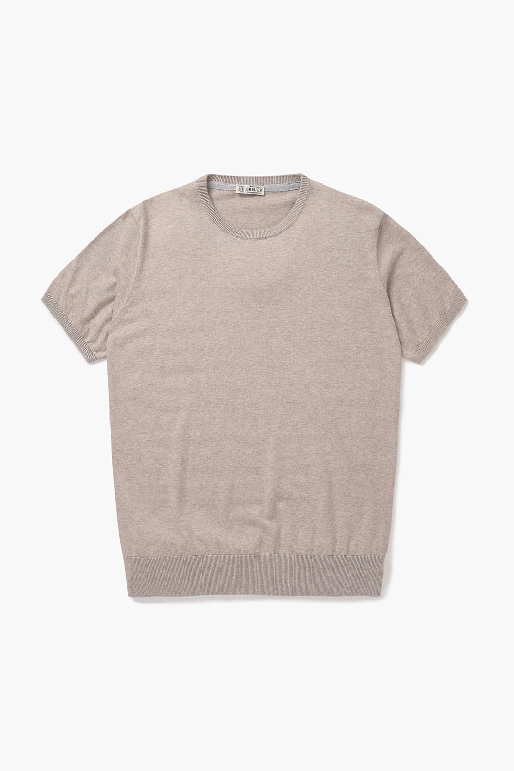 코튼 크루넥 반소매 니트 BR601MCP452905