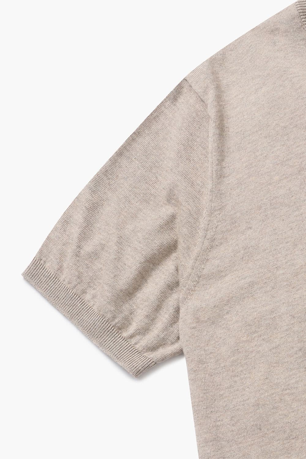 코튼 크루넥 반소매 니트 BR601MCP452905