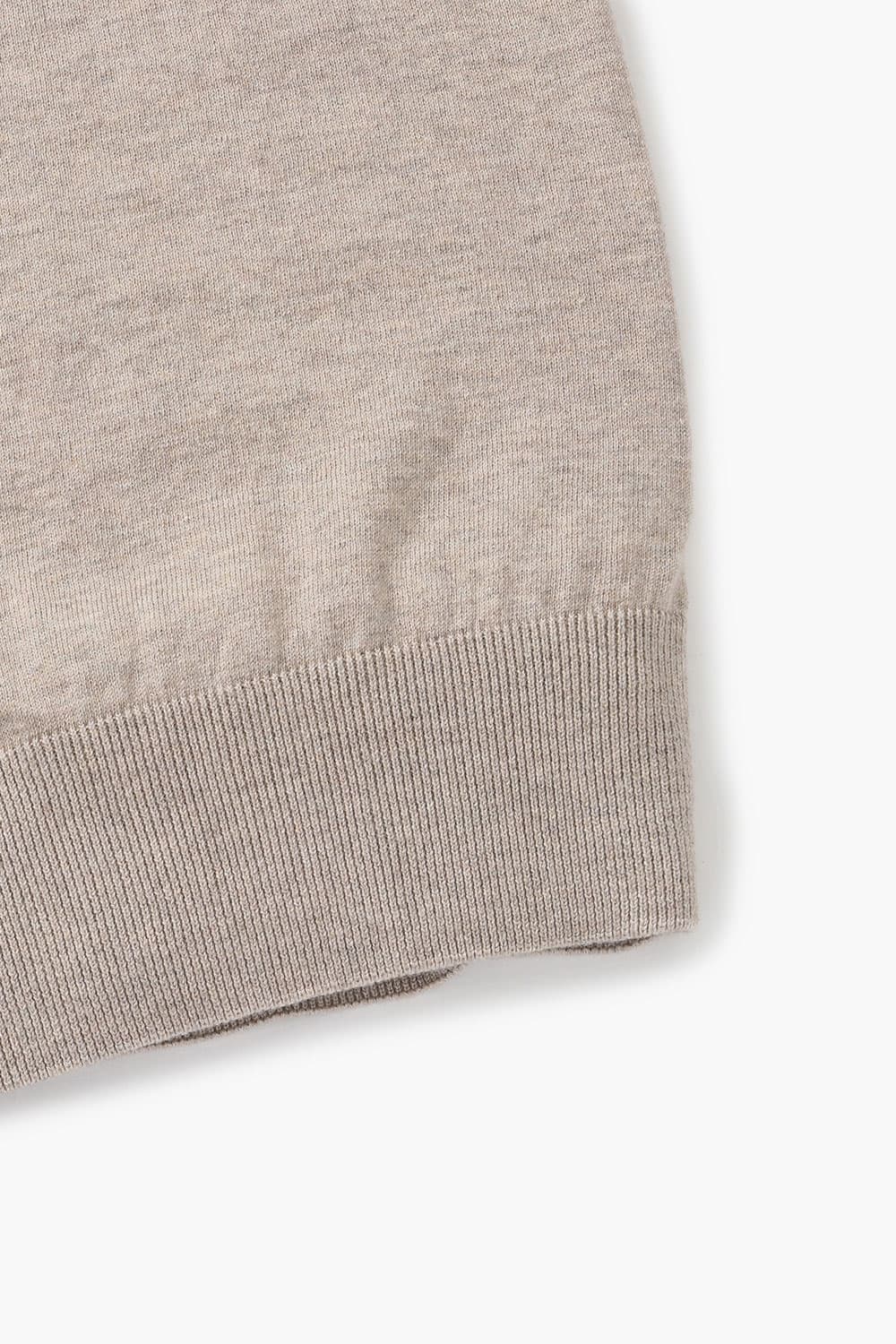 코튼 크루넥 반소매 니트 BR601MCP452905