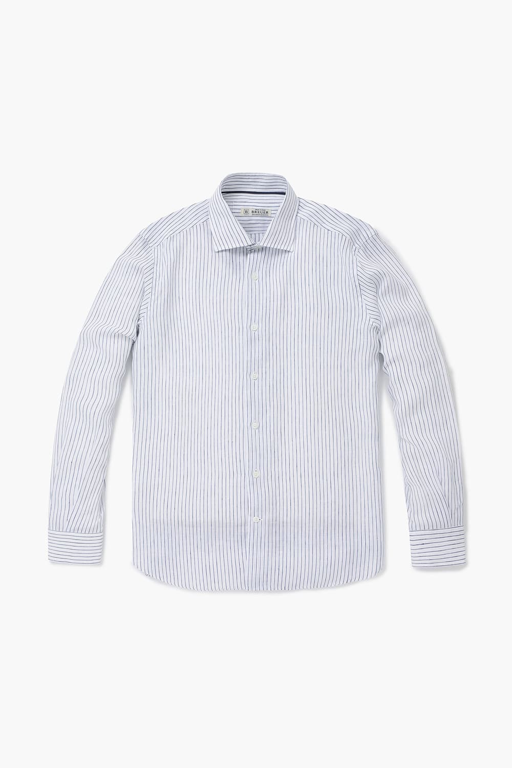 린넨 스트라이프 셔츠 BE070P440201