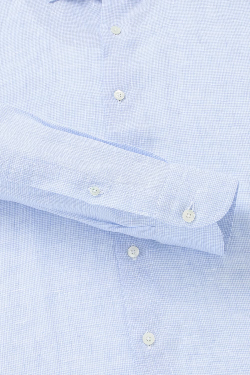 린넨 마이크로 하운드투스 셔츠 BE050P441003