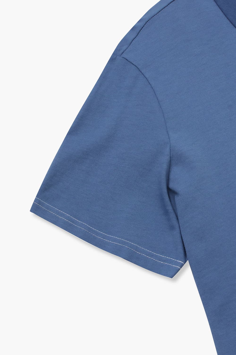 코튼 버튼 다운 502 네이비 반소매 티셔츠