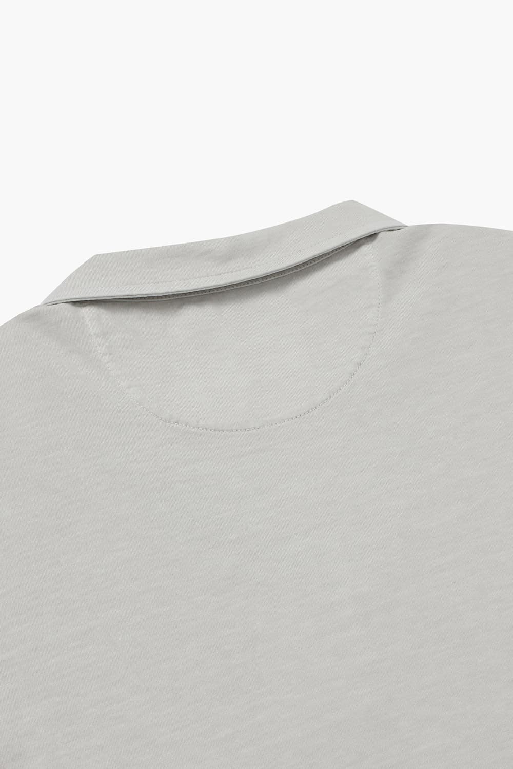 코튼 포켓 카라넥 긴소매 티셔츠 67880P461807