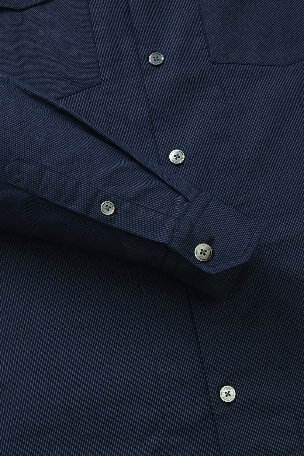 SEFTON 린넨 버튼 다운 투 포켓 셔츠