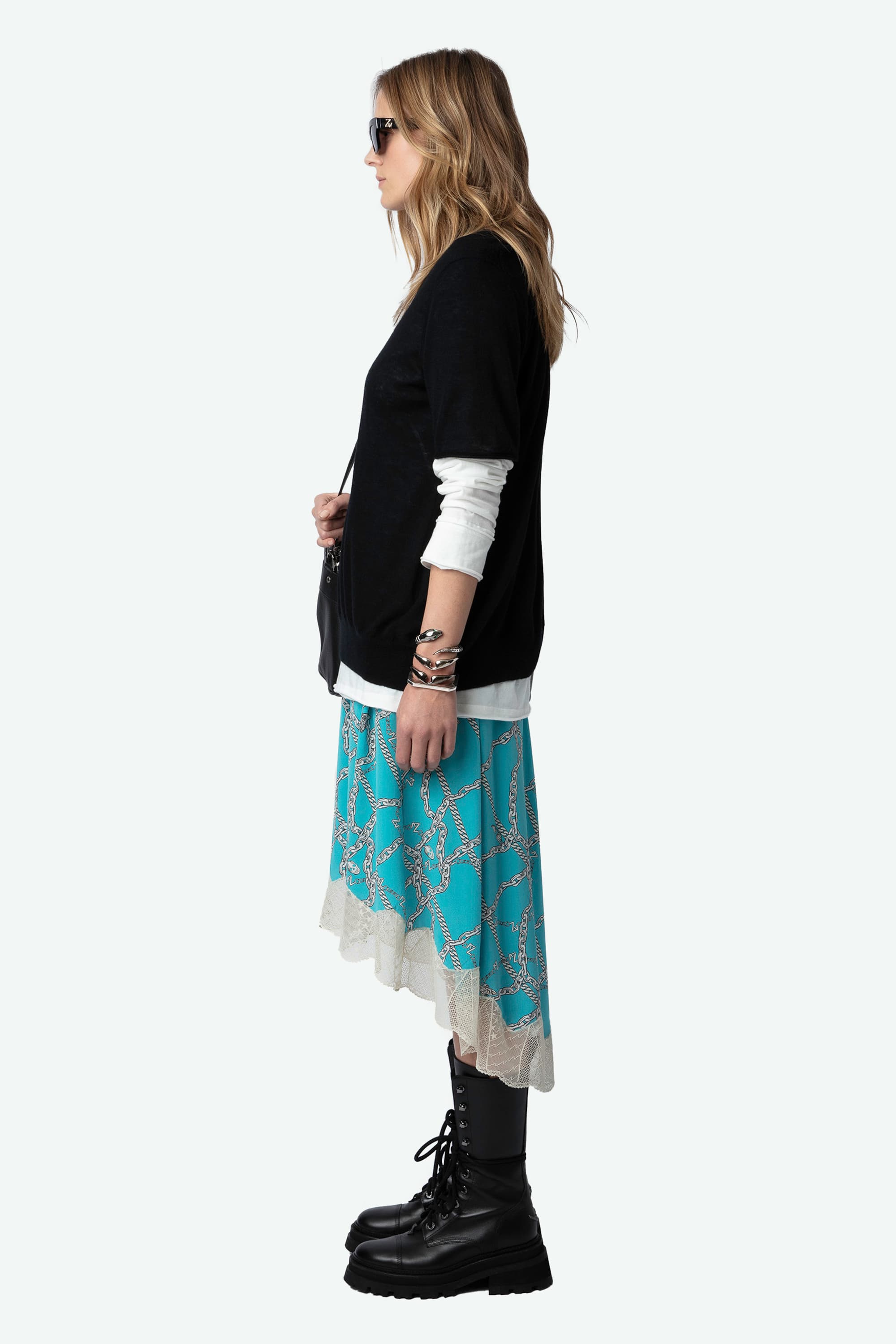 Joslin Chain Silk Skirt